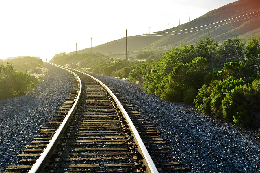 Gaviota State Park Railroad Tracks Photograph by Kyle Hanson