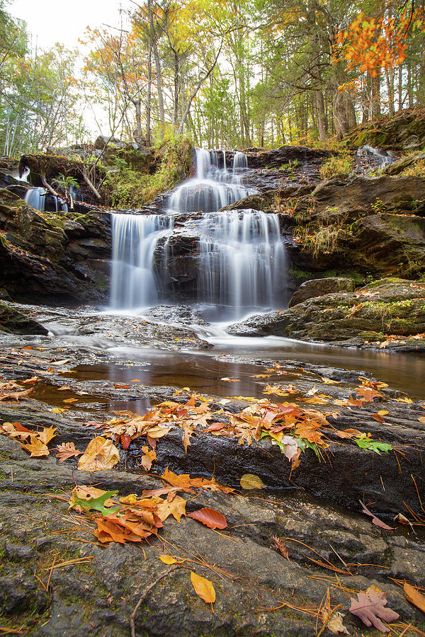 Gawin Falls in Fall Photograph by Brian Hale