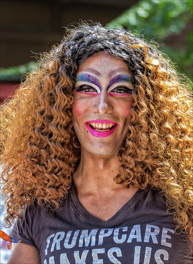 Gay Pride 2017 NYC Drag Queen Photograph by Robert Ullmann