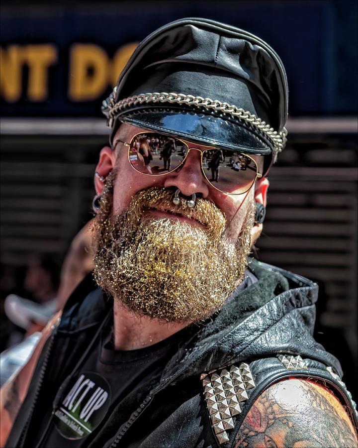 Gay Pride 2017 NYC Leather Photograph by Robert Ullmann