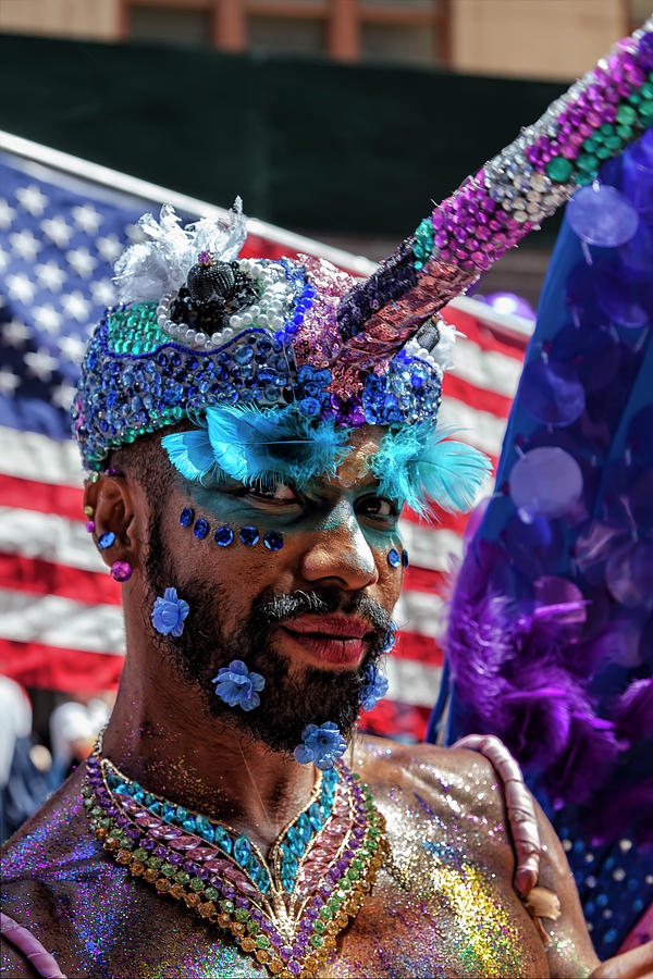 Gay Pride 2017 NYC Unicorn Costume Photograph by Robert Ullmann