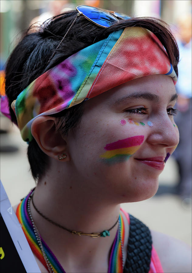 Gay Pride 2017 NYC Young Marcher Photograph by Robert Ullmann