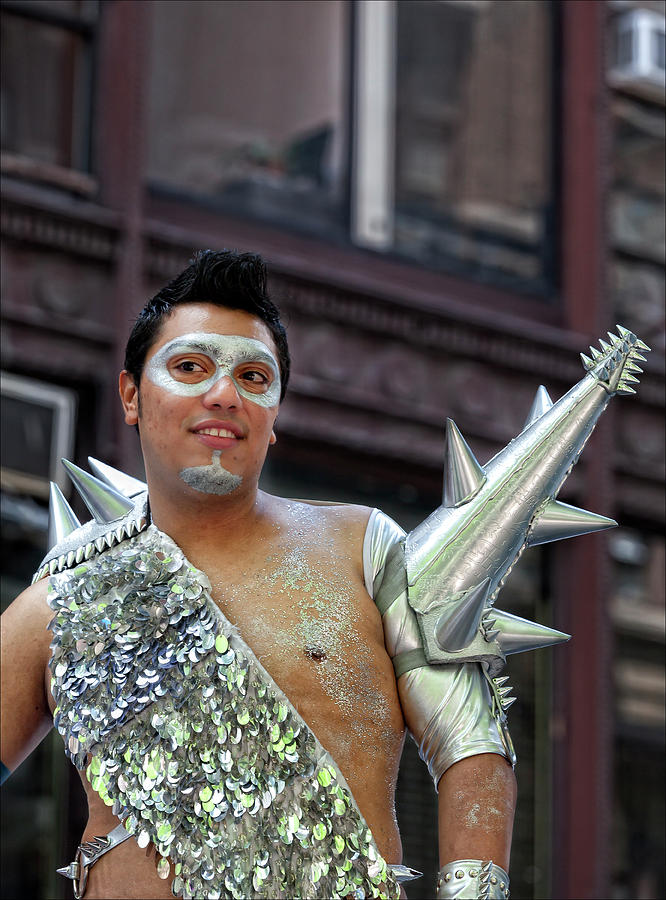Gay Pride Parade Nyc 6 26 11 Costumed Performer Photograph By Robert