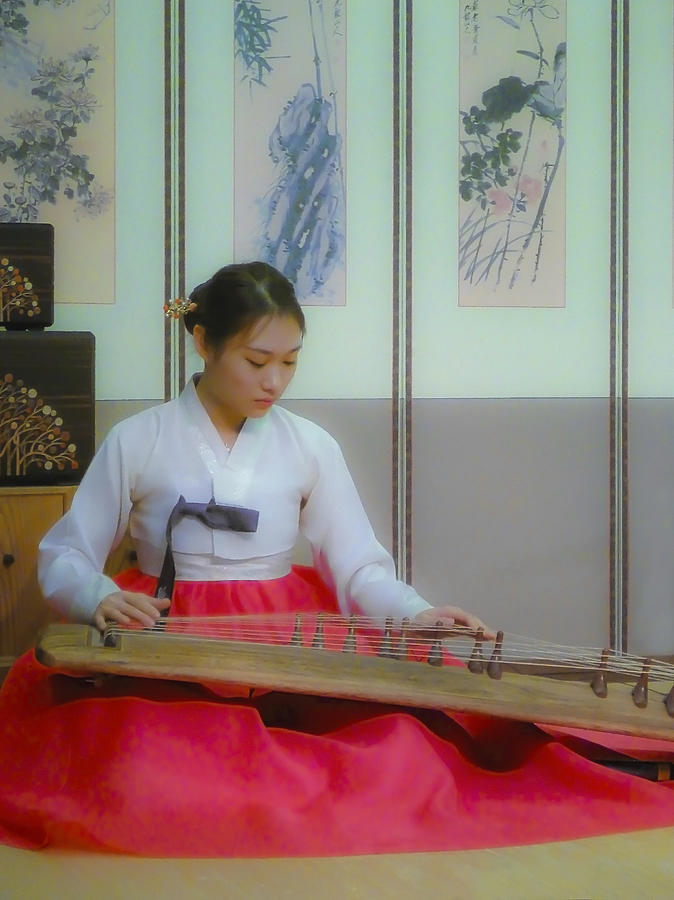 Gayageum Girl Photograph by Tony Crehan Fine Art America