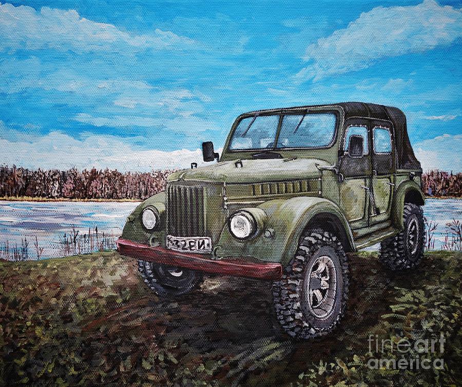 Gaz 69A Painting by Reb Frost
