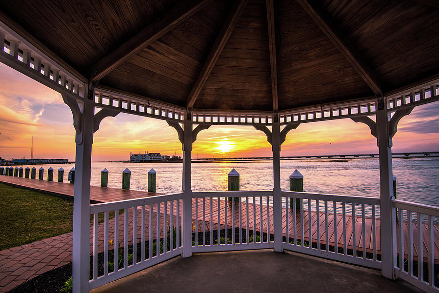 Gazebo And Sunset I Photograph by Steven Ainsworth