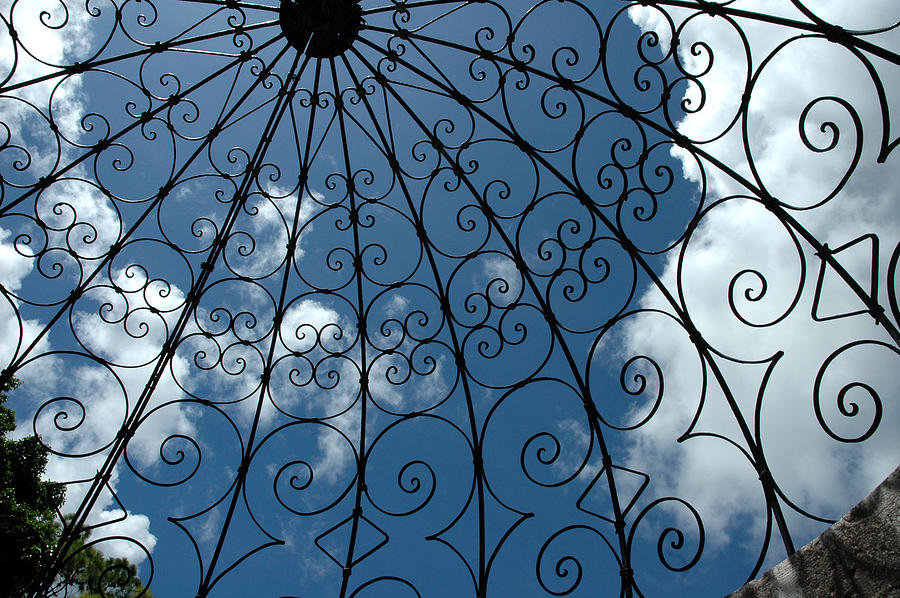 Gazebo Photograph - Gazebo blue sky by Susanne Van Hulst