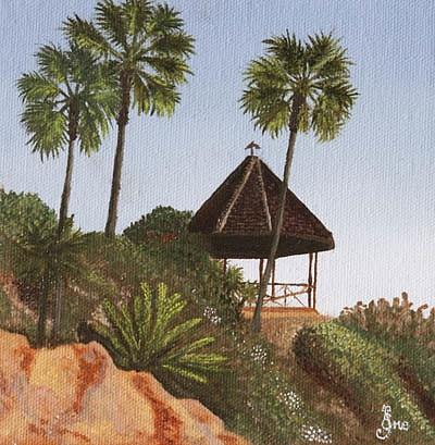 Gazebo in Laguna Painting by Ene Osman