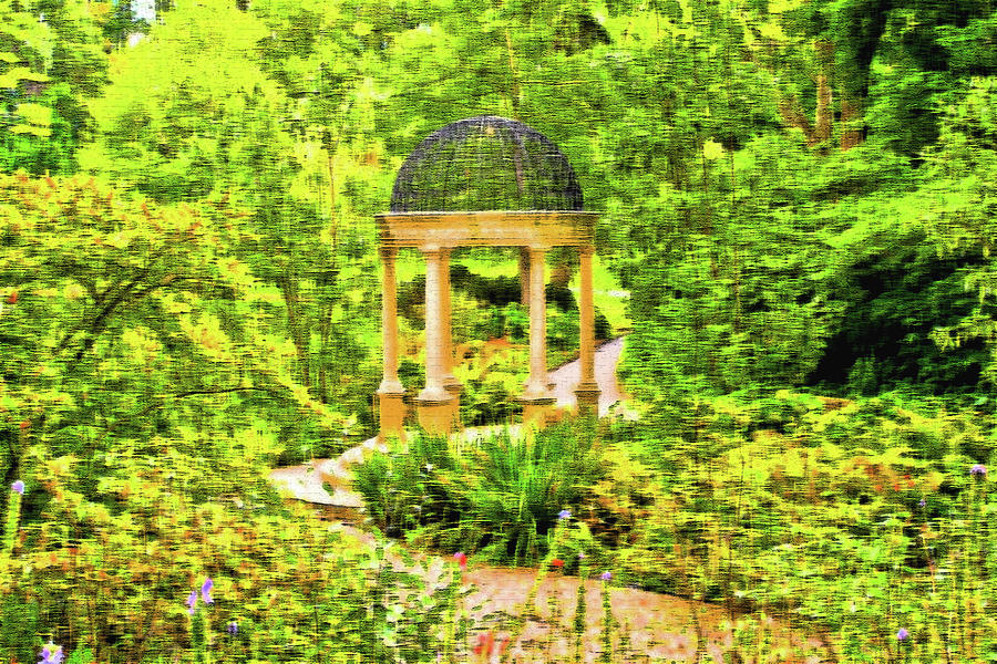 Gazebo in the Woods Photograph by Lou Ford