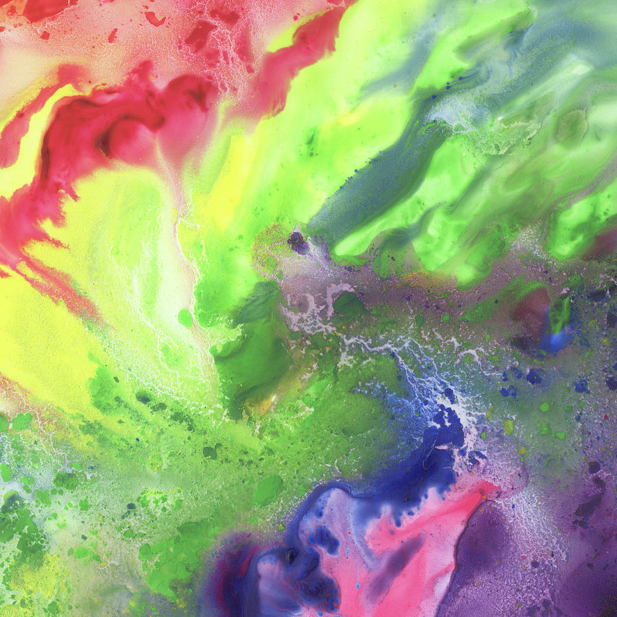 Gazing At The Rainbow Abstract I Painting by Irina Sztukowski