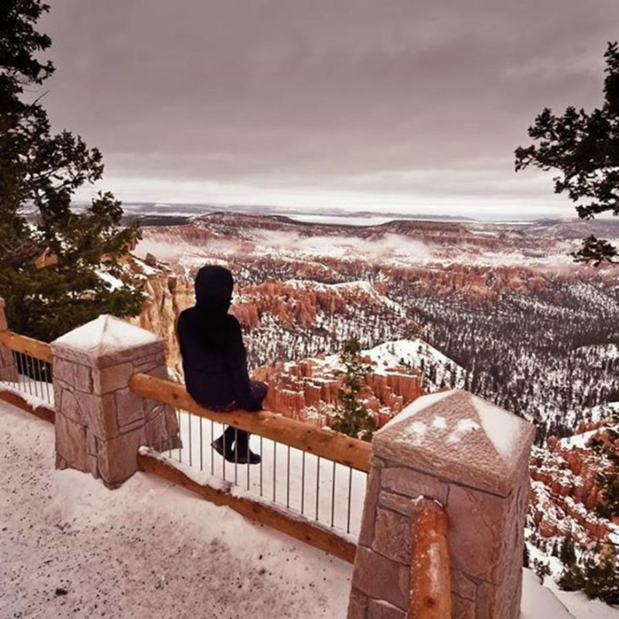 Utah Photograph - Gazing Out Over Bryce Canyon Longing by Jesse L