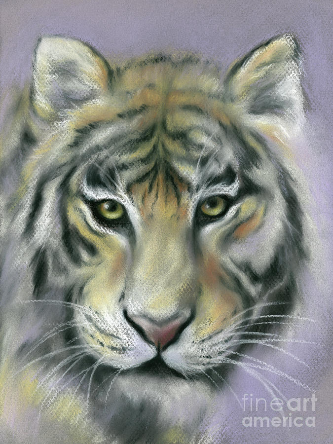 Gazing Tiger Painting by MM Anderson