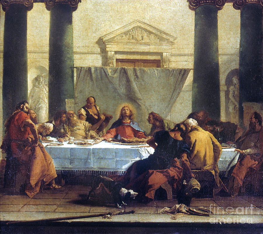 G.b. Tiepolo: Last Supper Painting by Granger