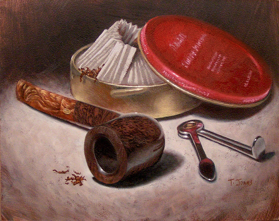 Tobacco Painting - GBD Topaz by Timothy Jones