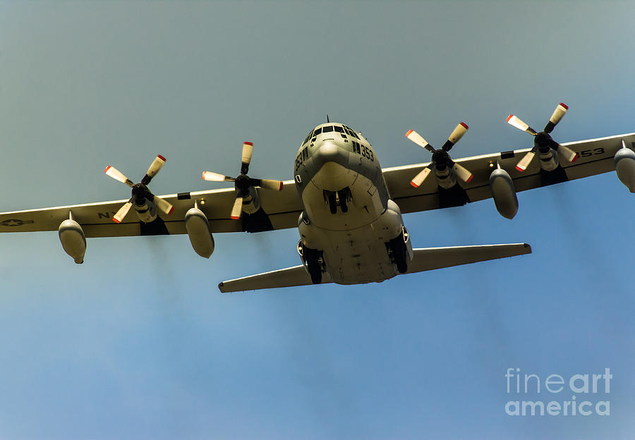 Transportation Photograph - Gear Down C-130 Hercules  by Robert Frederick