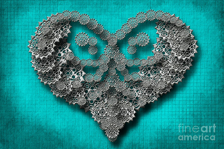 Gear Heart Digital Art by Afrodita Ellerman