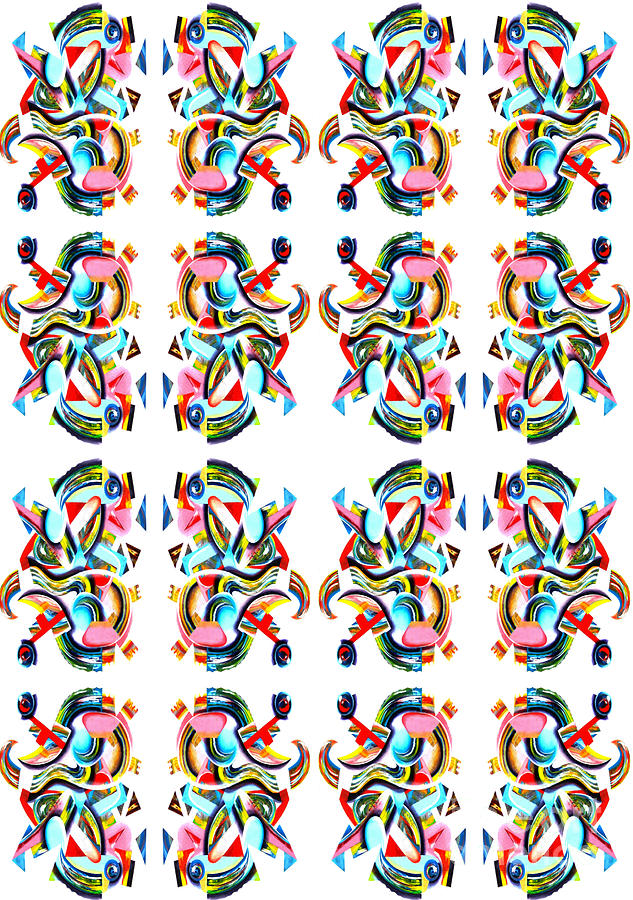 Abstract Tapestry - Textile - Gecko by Ky Wilms