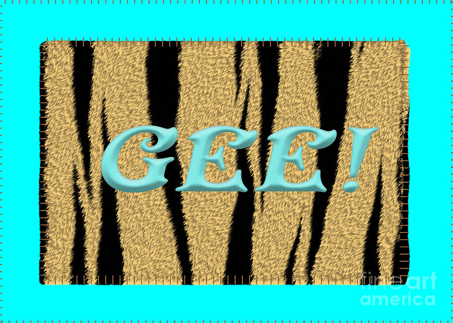 Gee 3 Tiger  Digital Art by Donna L Munro