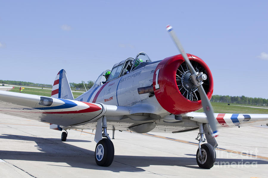 Geico Skytypers SNJ-2 World War II-era planes Photograph by Anthony Totah