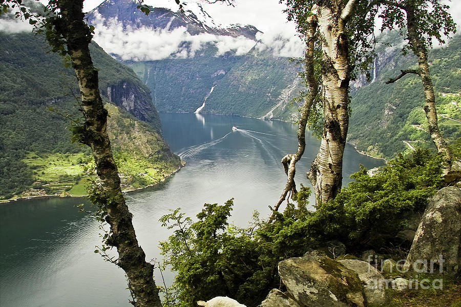 Nature Photograph - Geiranger Fjord by Heiko Koehrer-Wagner
