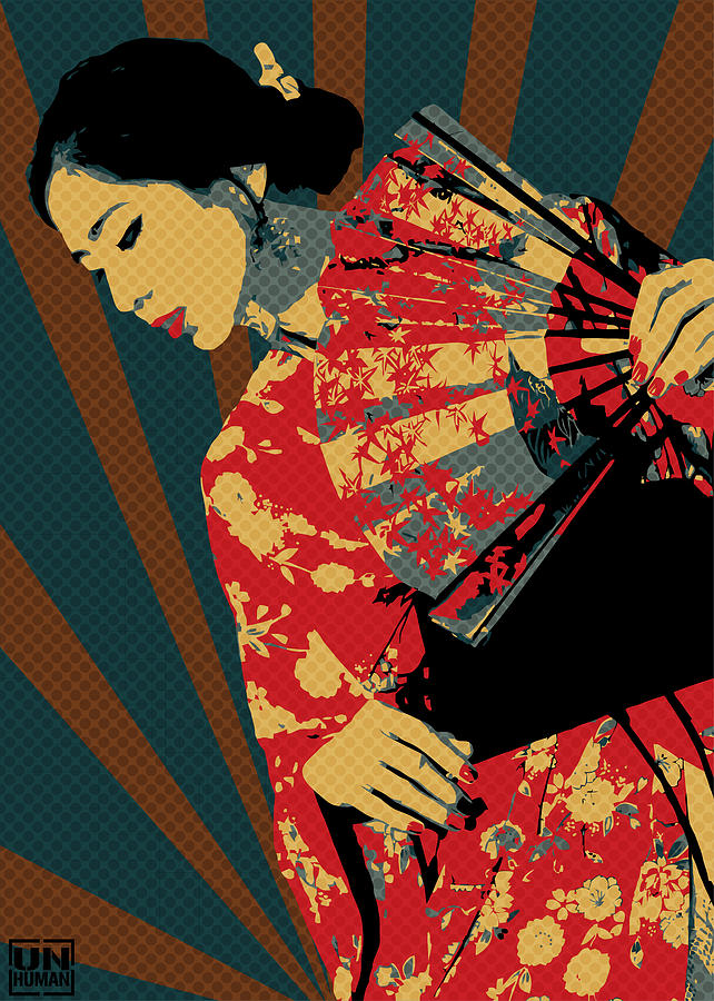 Geisha Painting - Geisha 1 by Unhuman Bg
