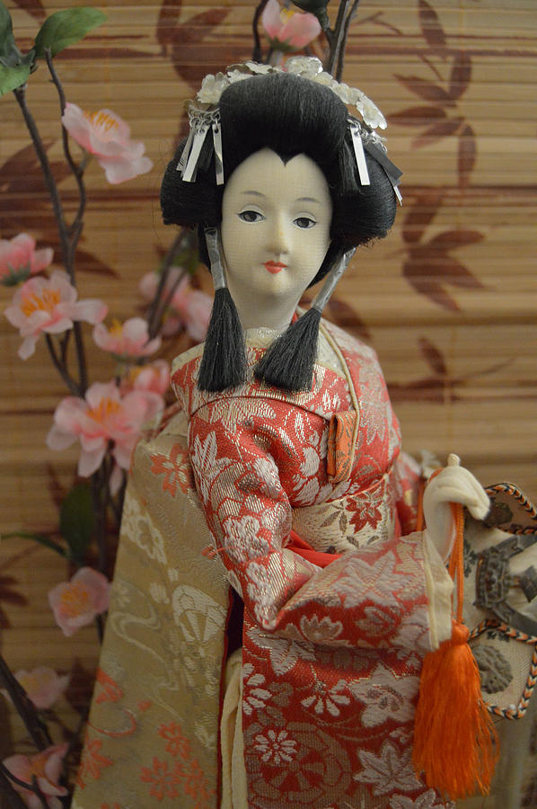 Geisha Doll with Helmet Photograph by Belinda Stucki - Fine Art America