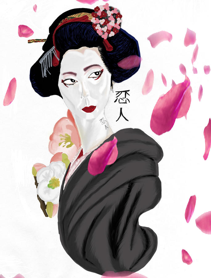 Geisha Lover Digital Art by Bless Misra