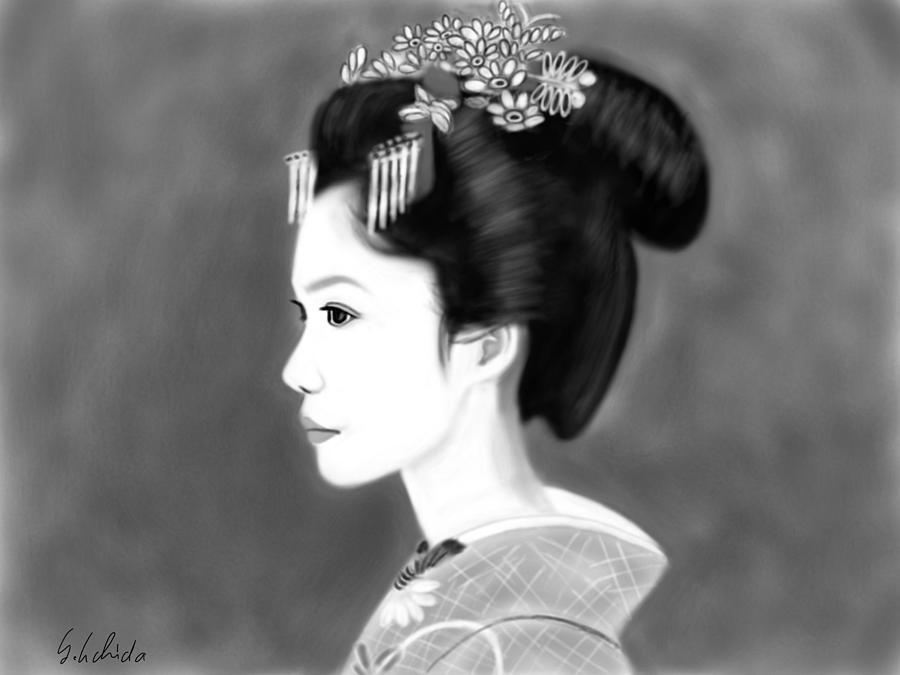Portrait Painting - Geisha No.138 by Yoshiyuki Uchida