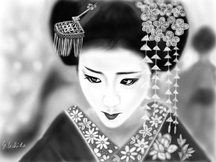 Portrait Painting - Geisha No.190 by Yoshiyuki Uchida