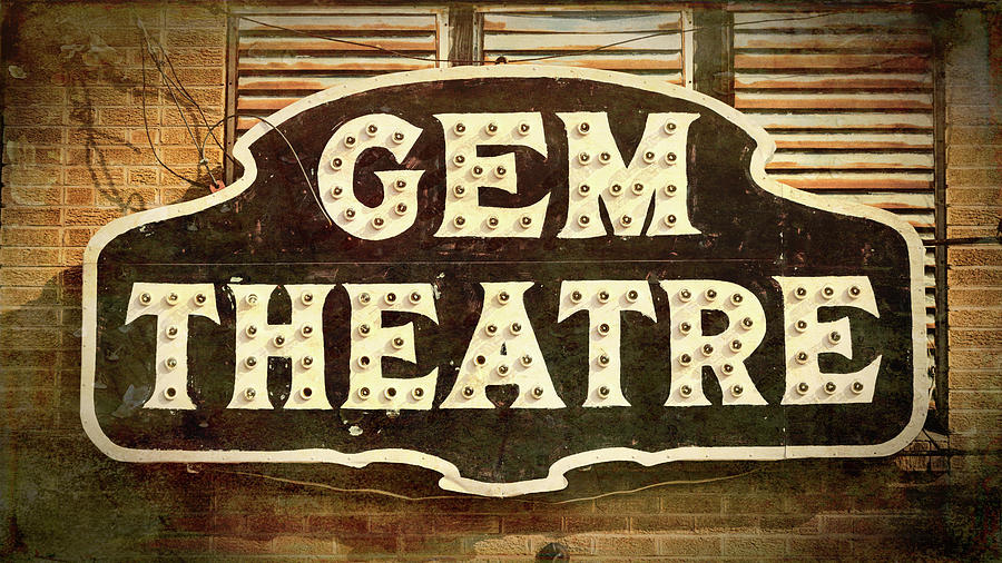 Gem Theatre Photograph by Stephen Stookey