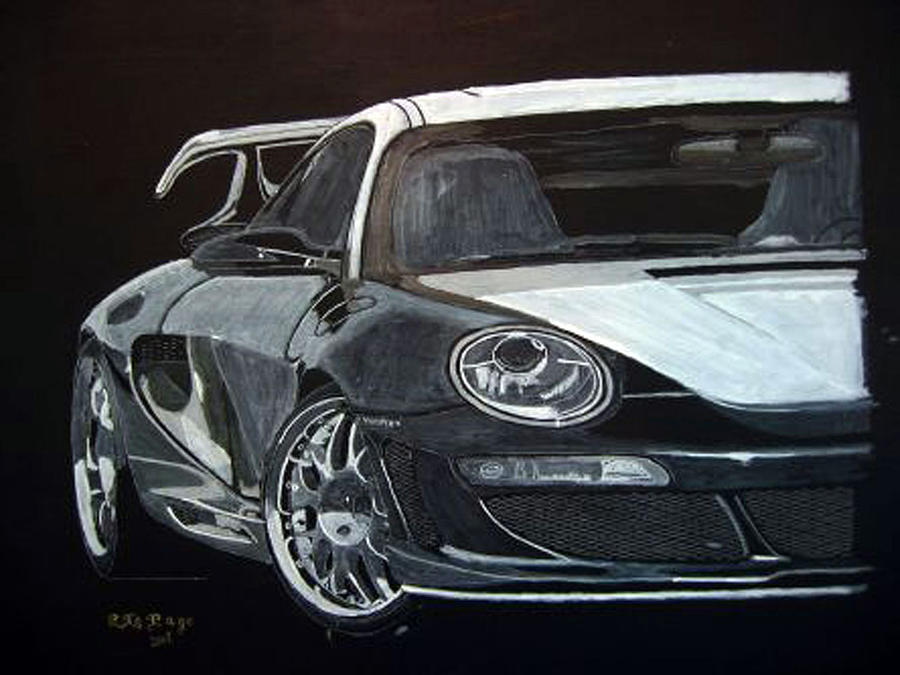 Gemballa Porsche right Painting by Richard Le Page