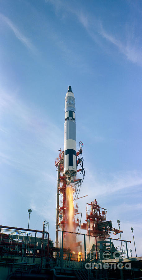 Gemini 12 spacecraft takeoff Photograph by Vintage Collectables