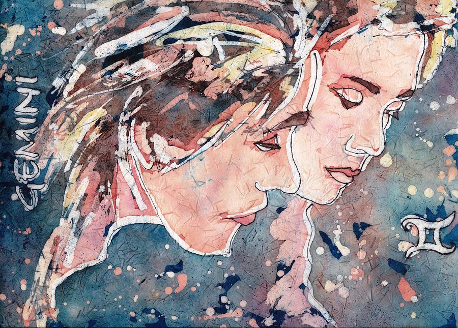 Gemini Painting by Ruth Kamenev