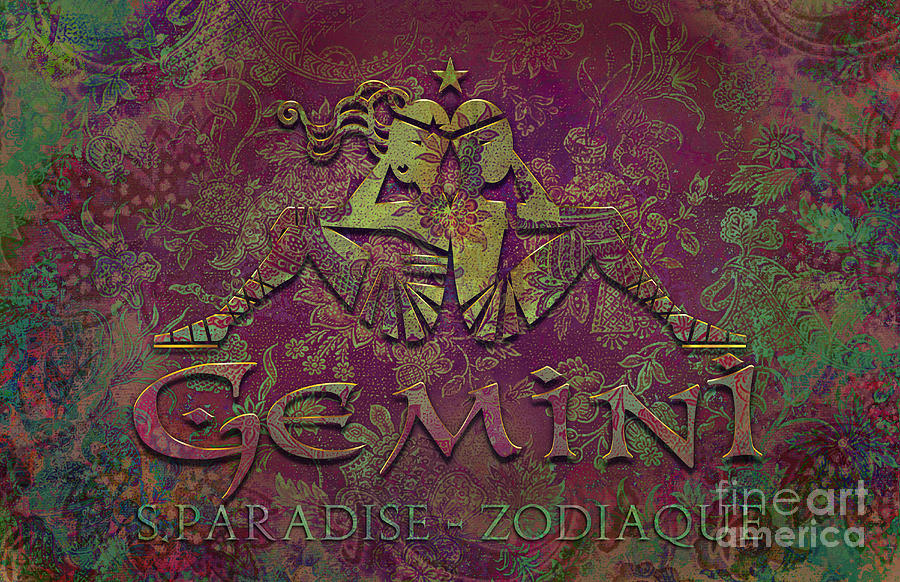 Gemini Digital Art by Sandra Paradise