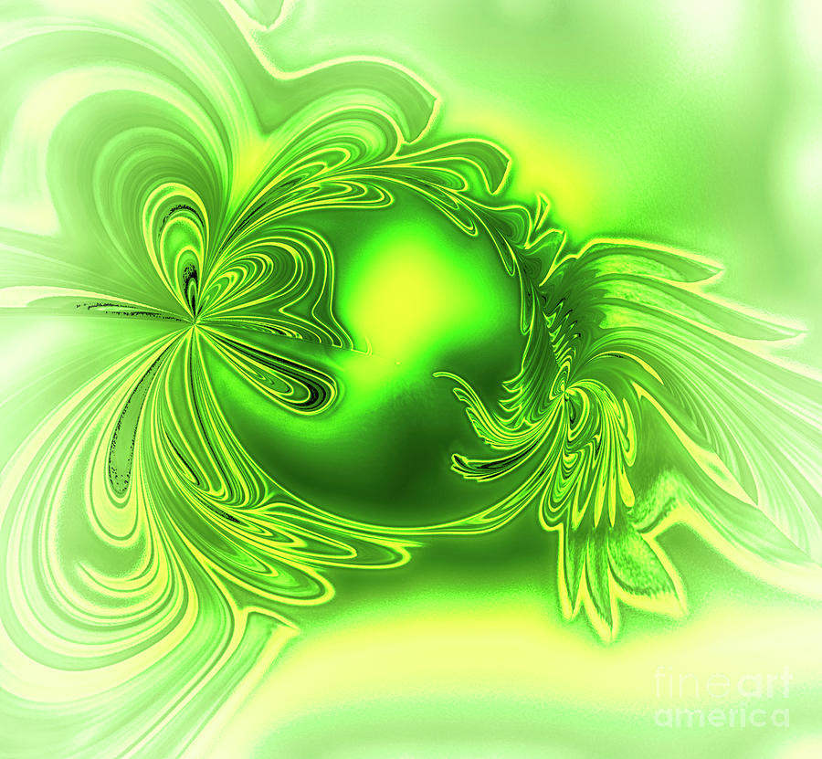 Gemstone Green Tourmaline Digital Art