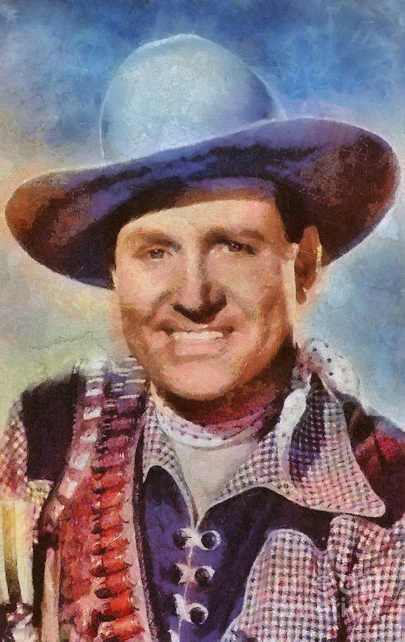 Gene Autry, Vintage Hollywood Western Legend Painting by Esoterica Art Agency