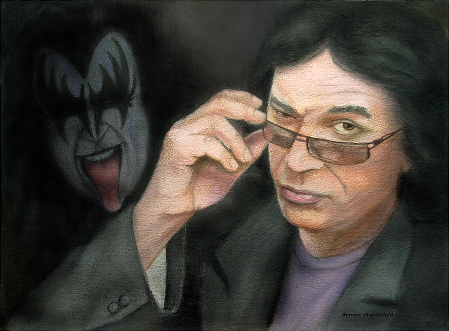 Gene Simmons Pastel by Mamie Greenfield