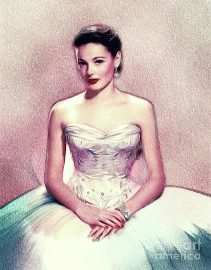 Gene Tierney, Actress Painting
