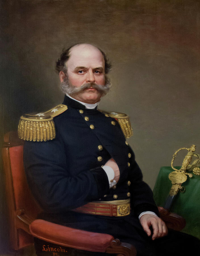General Ambrose Burnside Painting Painting by War Is Hell Store