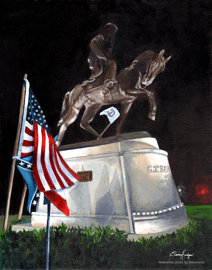 General Beauregard Monument Painting