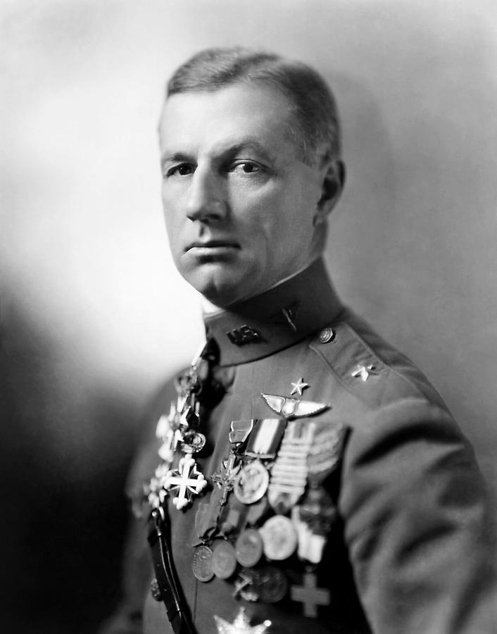 General Billy Mitchell Portrait Photograph by War Is Hell Store