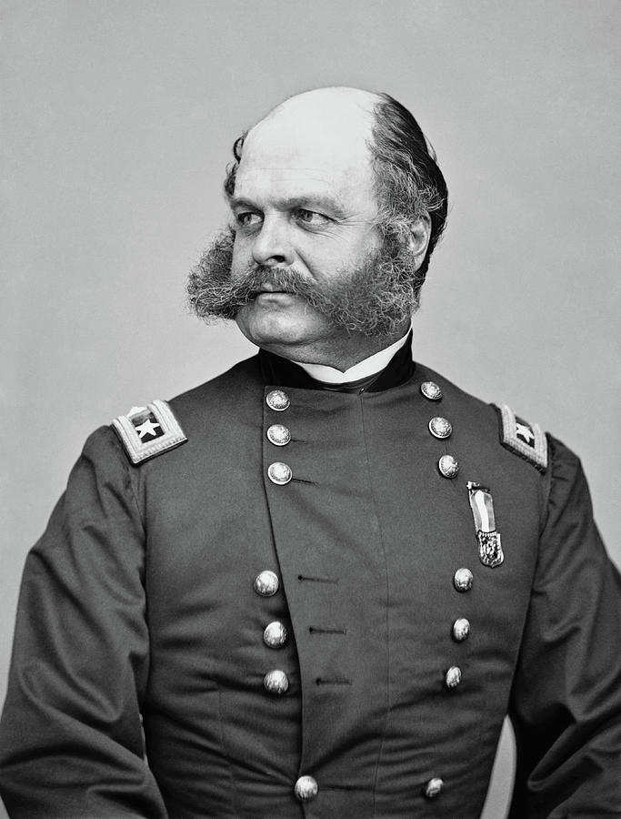 General Burnside - Civil War Photograph by War Is Hell Store