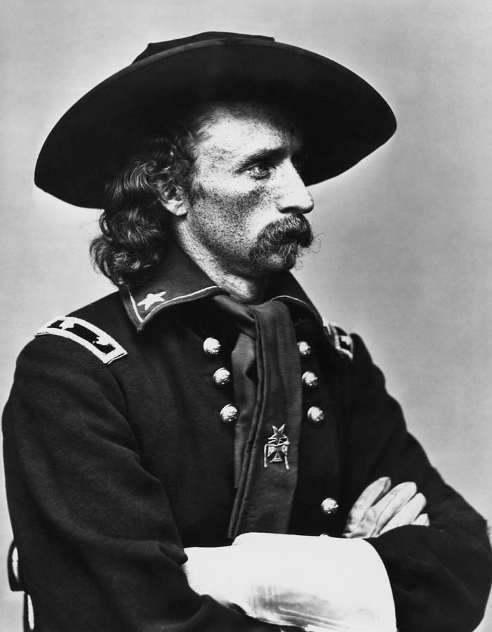 General Custer - Civil War Photograph by War Is Hell Store