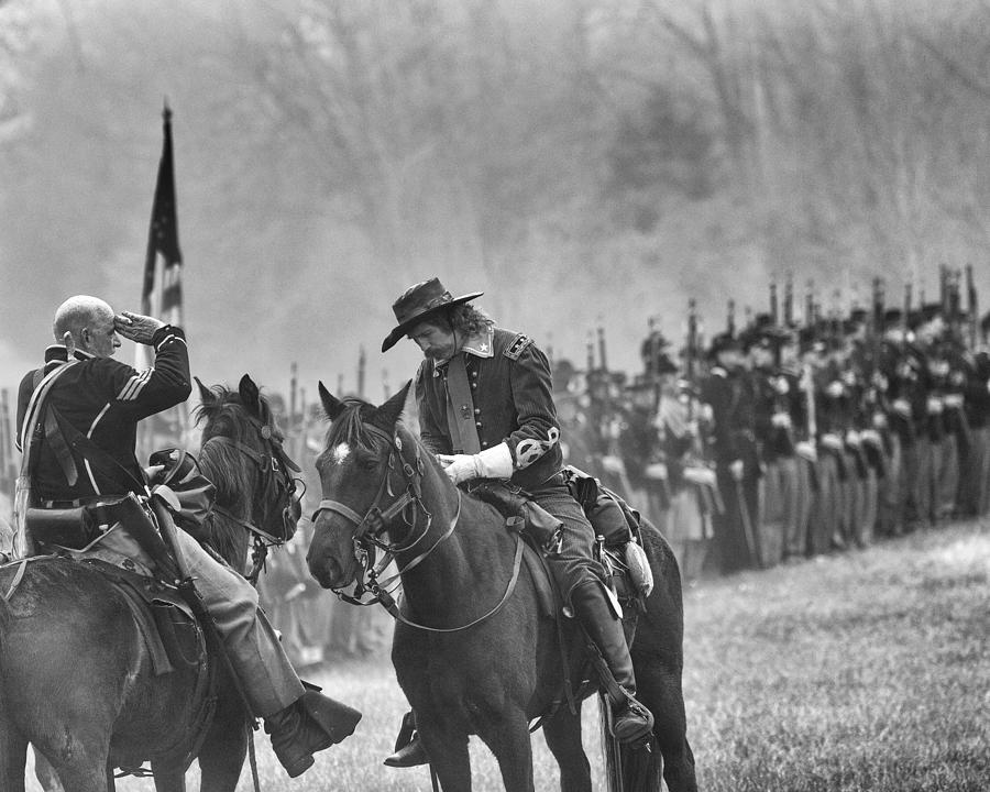 General Custer Reviews Terms Photograph by Alan Raasch