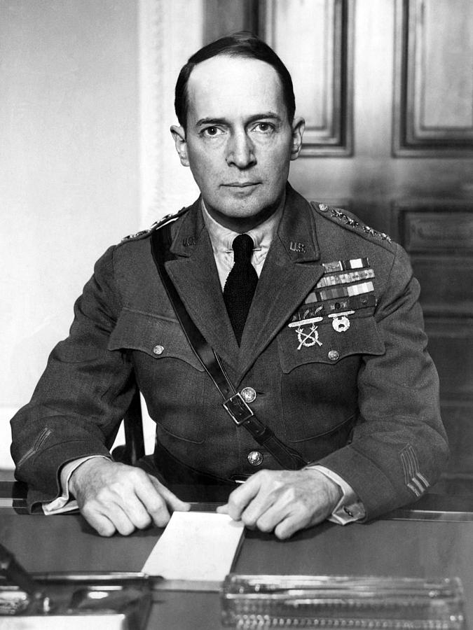 General Douglas Macarthur, 1880-1964 Photograph by Everett