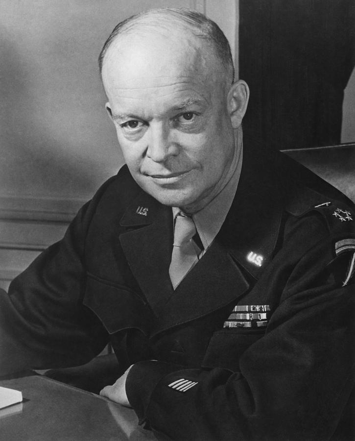 Dwight Eisenhower Photograph - General Dwight Eisenhower by War Is Hell Store