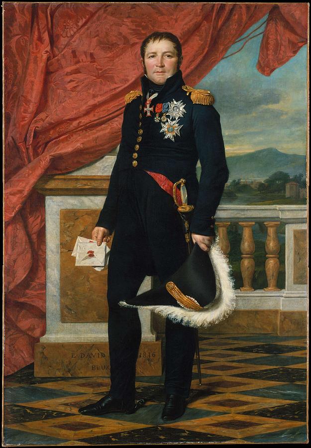 Cool Painting - General Etienne  Maurice Gerard Jacques  Louis David  1816 by General Etienne  Maurice Gerard Jacques  Louis David
