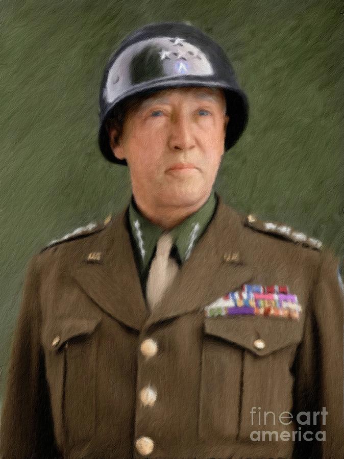 General George Patton Painting by Esoterica Art Agency
