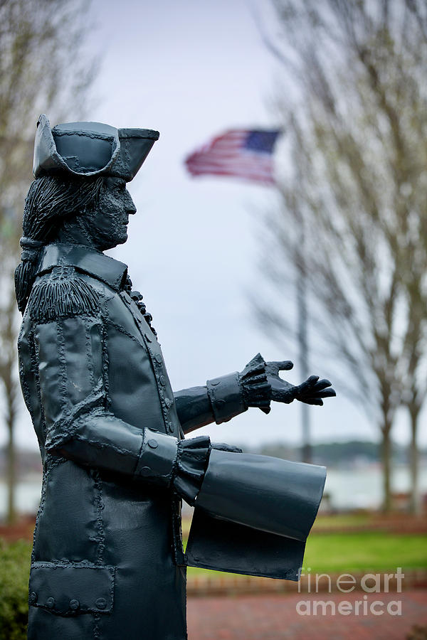 General George Washington Statue in Yorktown Photograph by Rachel Morrison
