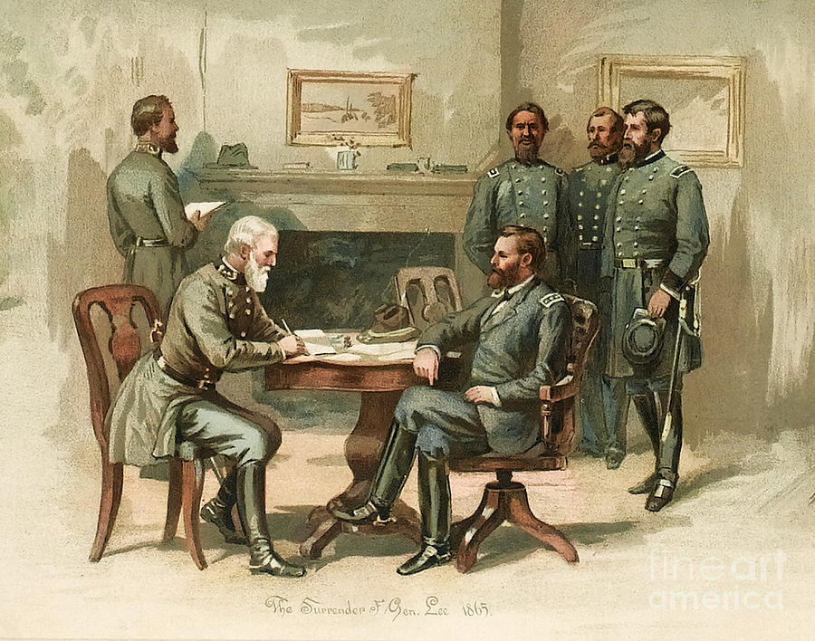 General Grant Accepts Lees Surrender Photograph by Wellcome Images